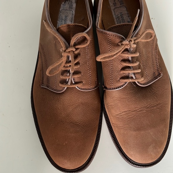 Marks & Spencer Tan Nubuck Oxfords, U.S 8.5, Never Worn Like New - Picture 2 of 7